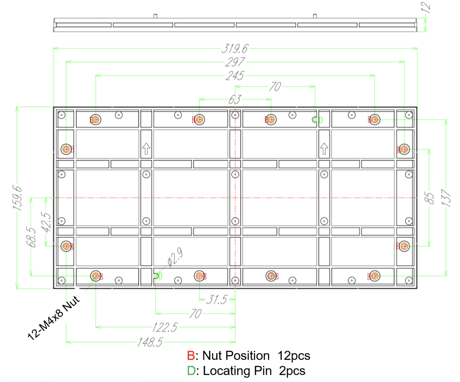 чертеж модуля dahua