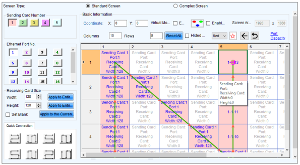 Соединение и размер приёмных карт
