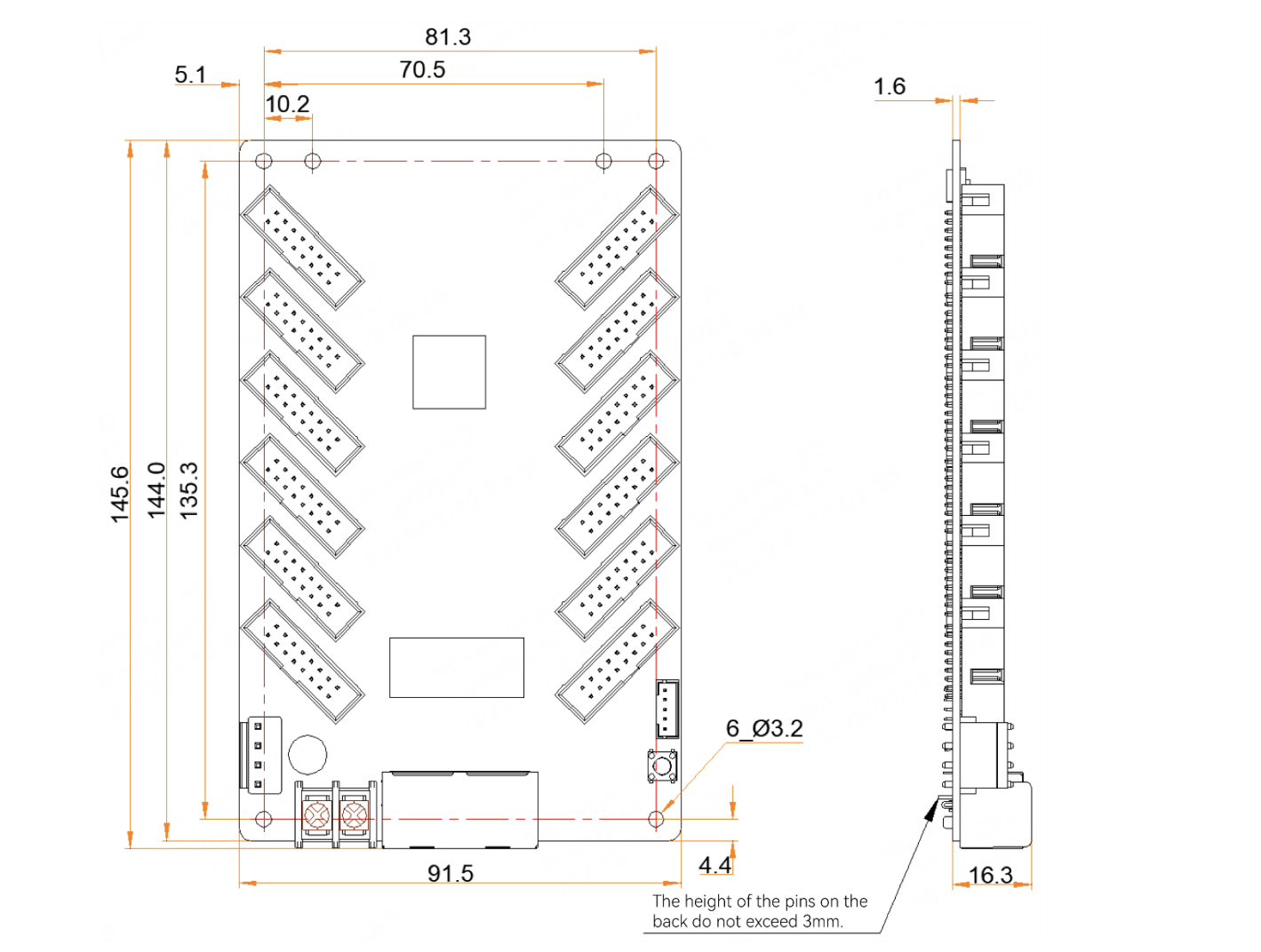 размеры принимающей карты mrv 412
