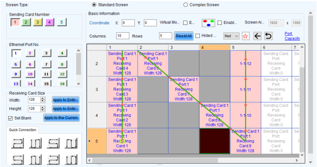 Установка пустой области для приёмной карты