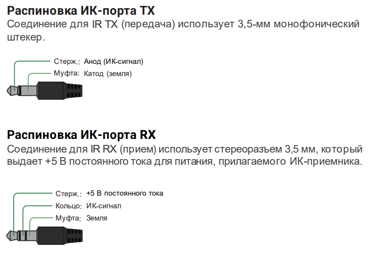 распиновка ИК-излучателя