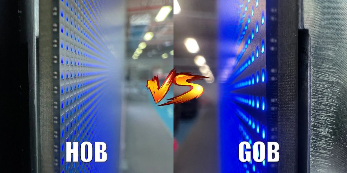 сравнение HOB и GOB LED экранов
