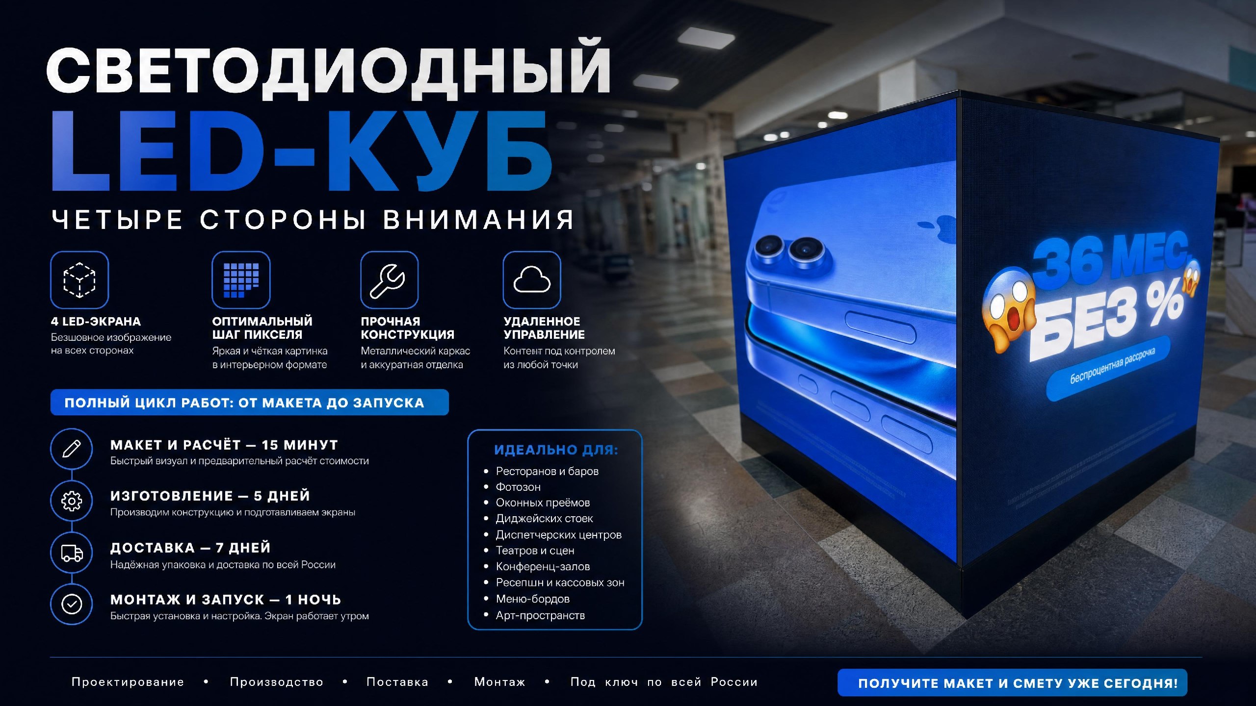 Светодиодный куб