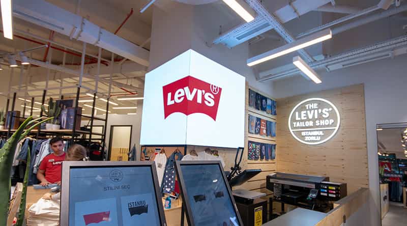 led display in shop
